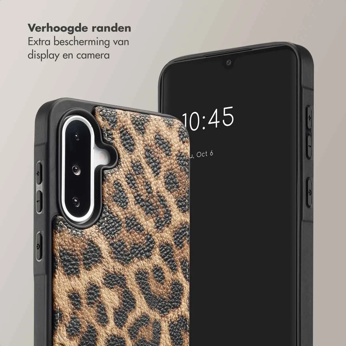 Selencia Hoesje Samsung Galaxy A36/A56 - Leopard - 2 Pasjes