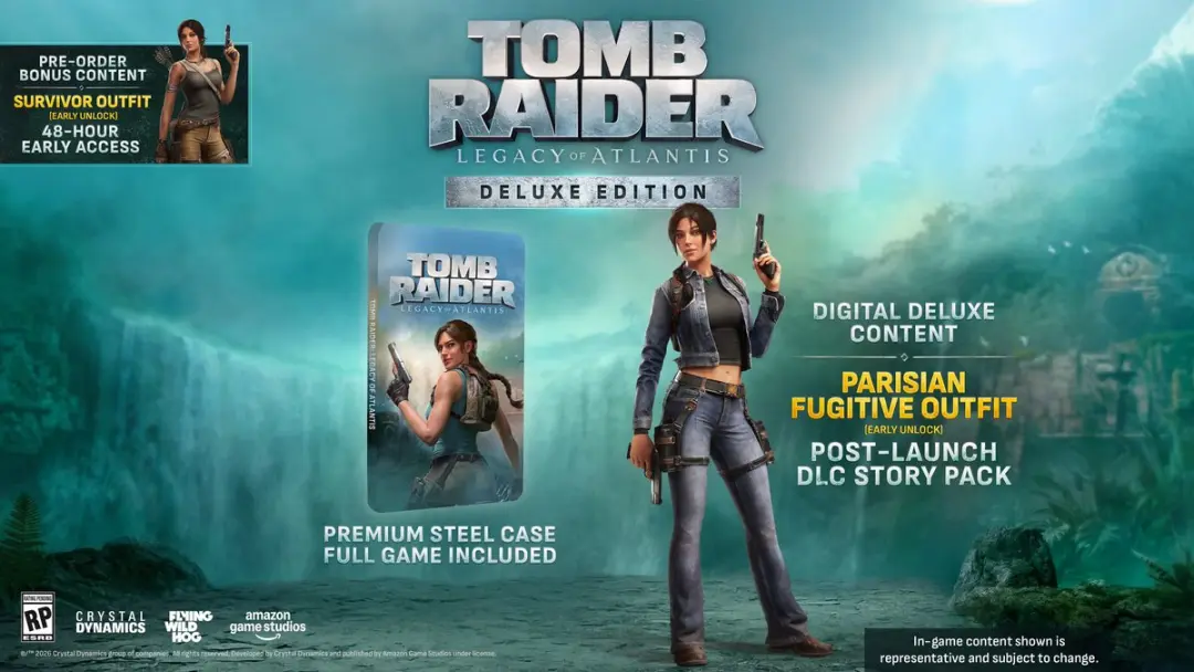 Plaion Tomb Raider Legacy of Atlantis Deluxe Edition Nintendo Switch 2 - afbeelding 2 van 6