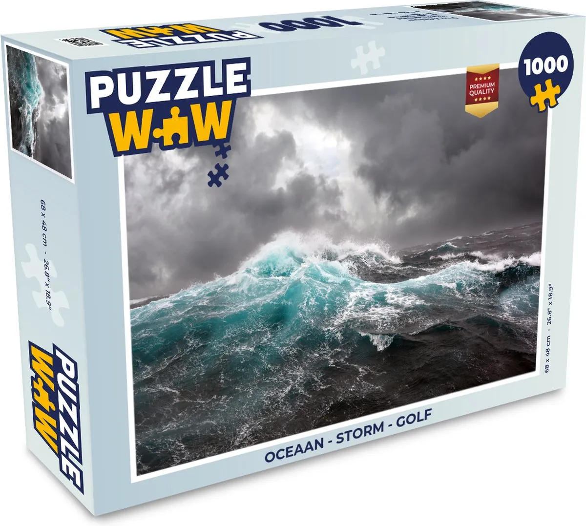 PuzzleWow Oceaan Storm Golf Legpuzzel 1000 Stuks
