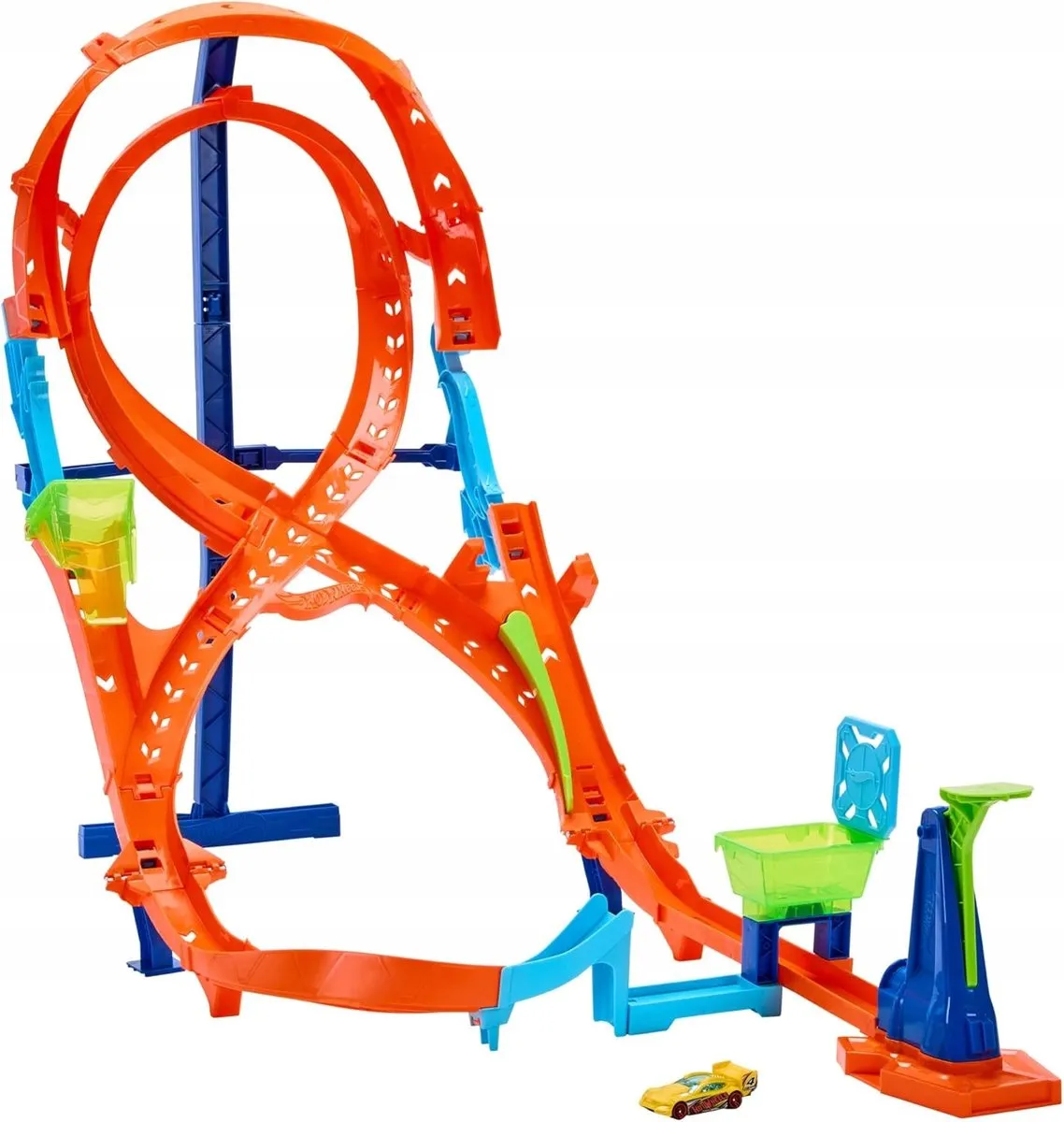 Hot Wheels Verticale Achtbaan Racebaan - Multicolor