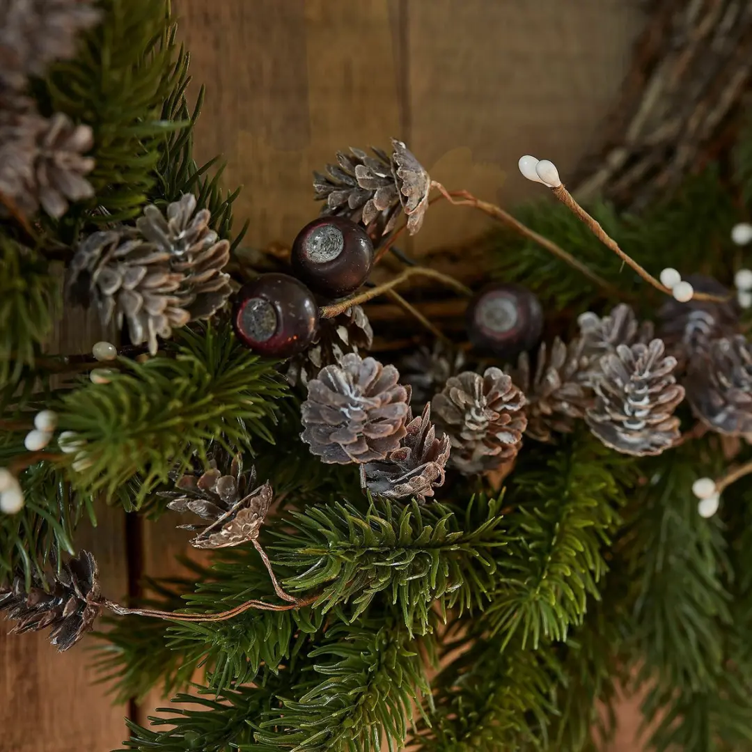 Loberon Krans Lyandra - 45cm - Groen - afbeelding 4 van 6