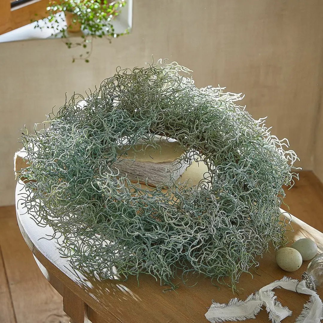 Loberon Krans Yuliven Groen - Ø45cm - afbeelding 4 van 5