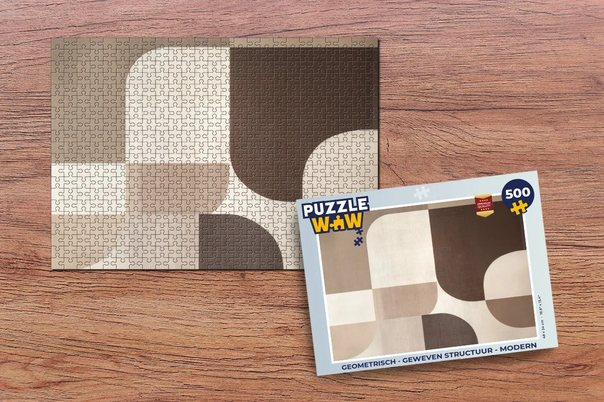 PuzzleWow Geometrisch Legpuzzel 500 Stuks - Modern Vormen