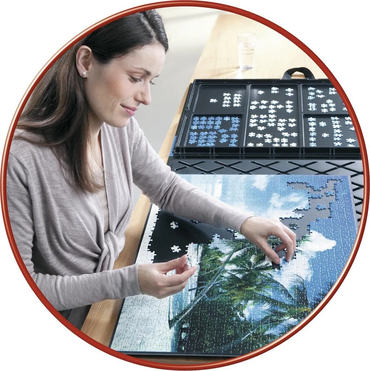 Ravensburger Puzzelmap 1000 Stuks - Zwart