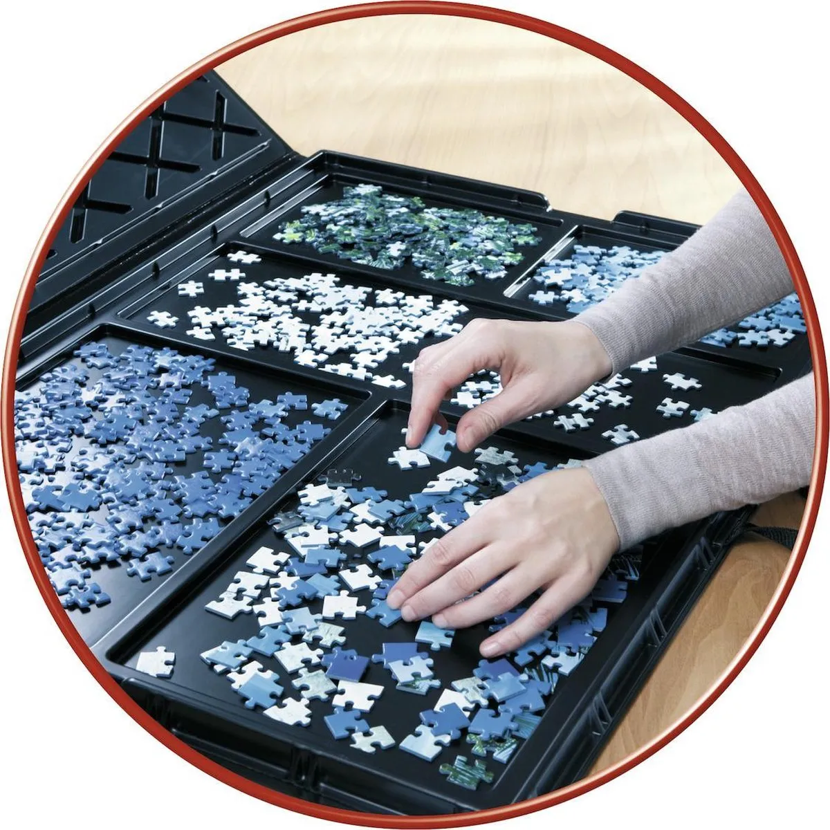 Ravensburger Puzzelmap 1000 Stuks - Zwart