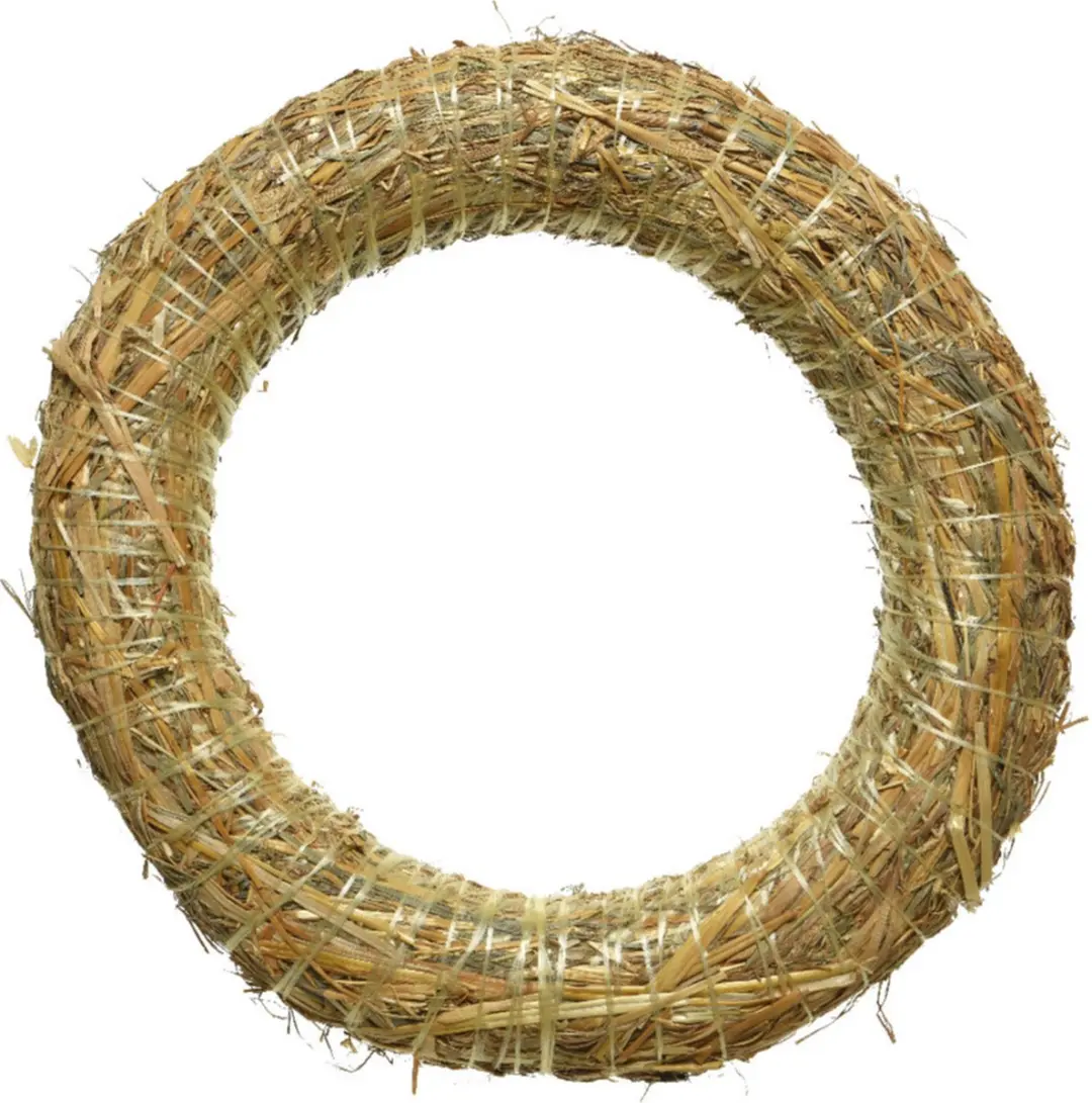 Kaemingk Strooien Kerstkrans 30cm