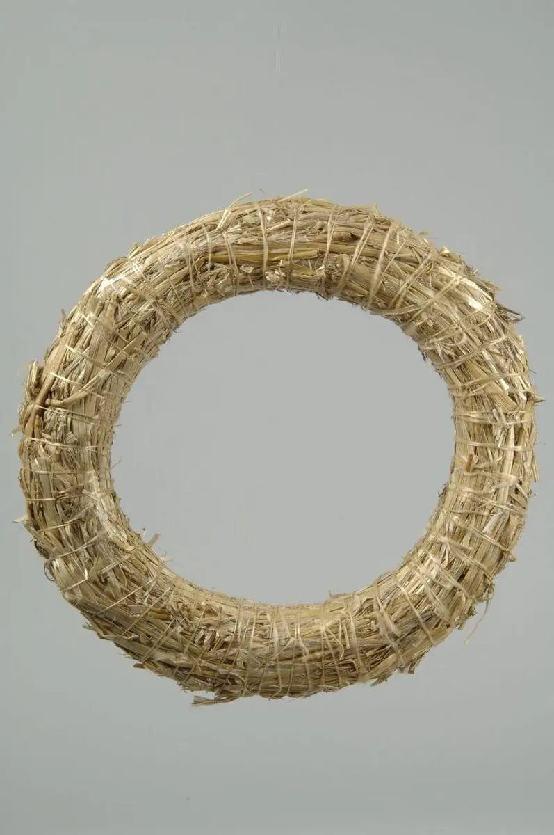 Kaemingk Strooien Kerstkrans 30cm - Beige - afbeelding 4 van 4