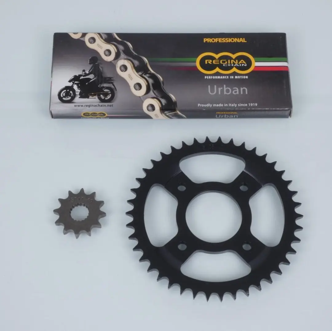Kit chaîne Regina pour moto MASH 125 Seventy 2012 à 2017 12x42 P428 Al58mm Neu