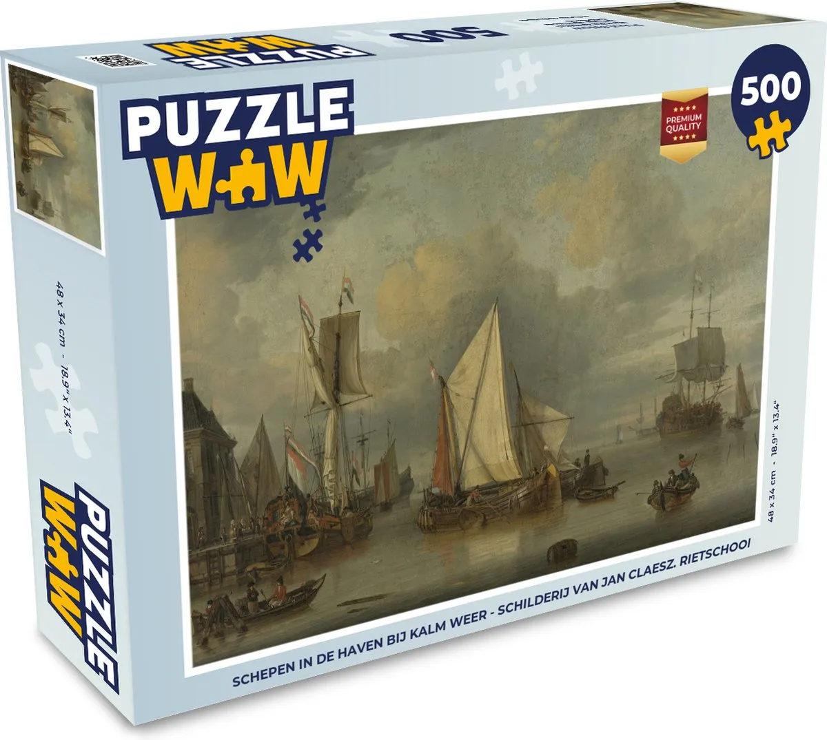 PuzzleWow Schepen in de Haven Legpuzzel 500 Stuks