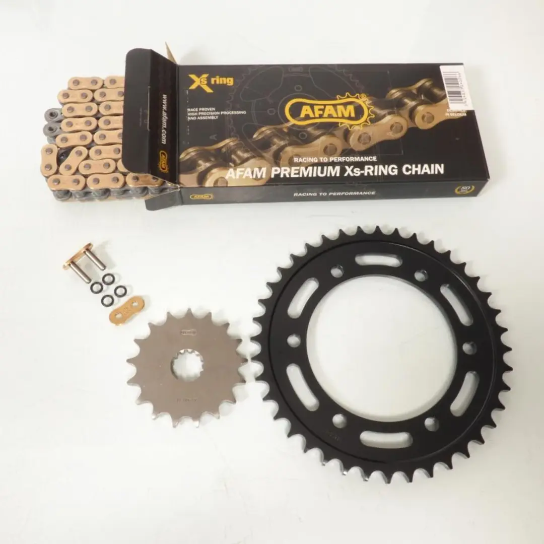Kit chaîne Afam pour moto Suzuki 1300 GSXR-R Hayabusa 17x40 pas 530 Neuf