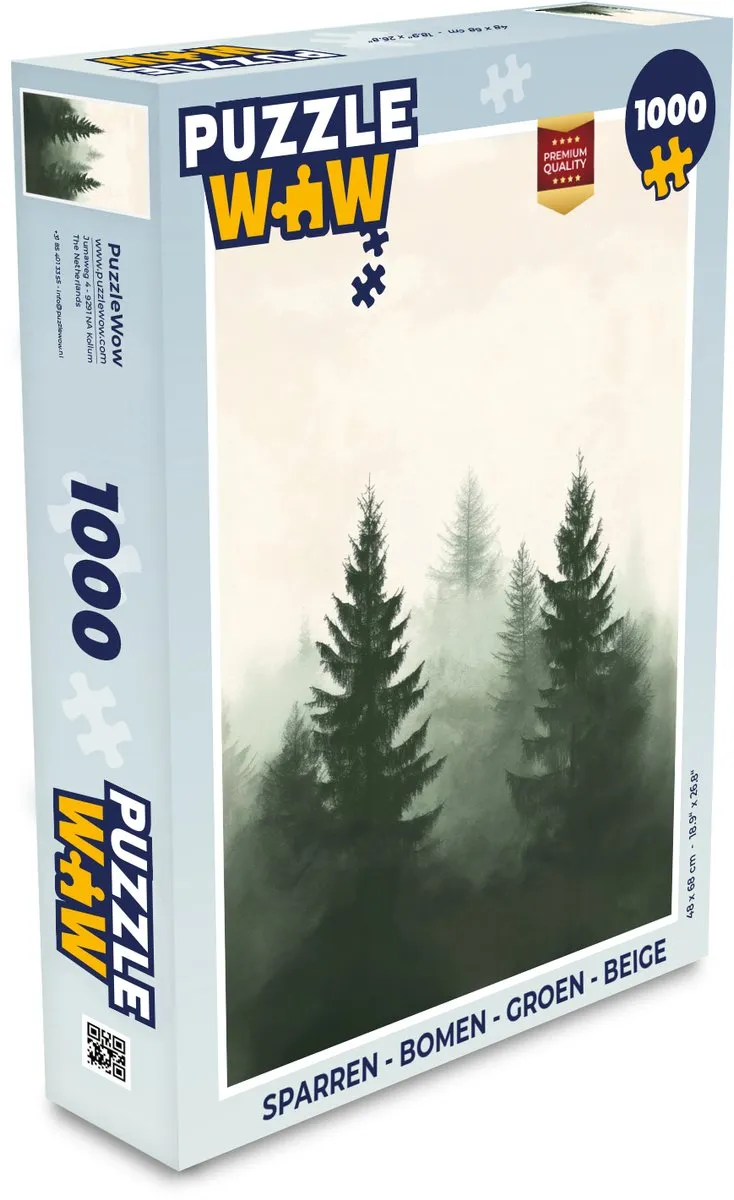PuzzleWow Bomen Legpuzzel 1000 Stuks