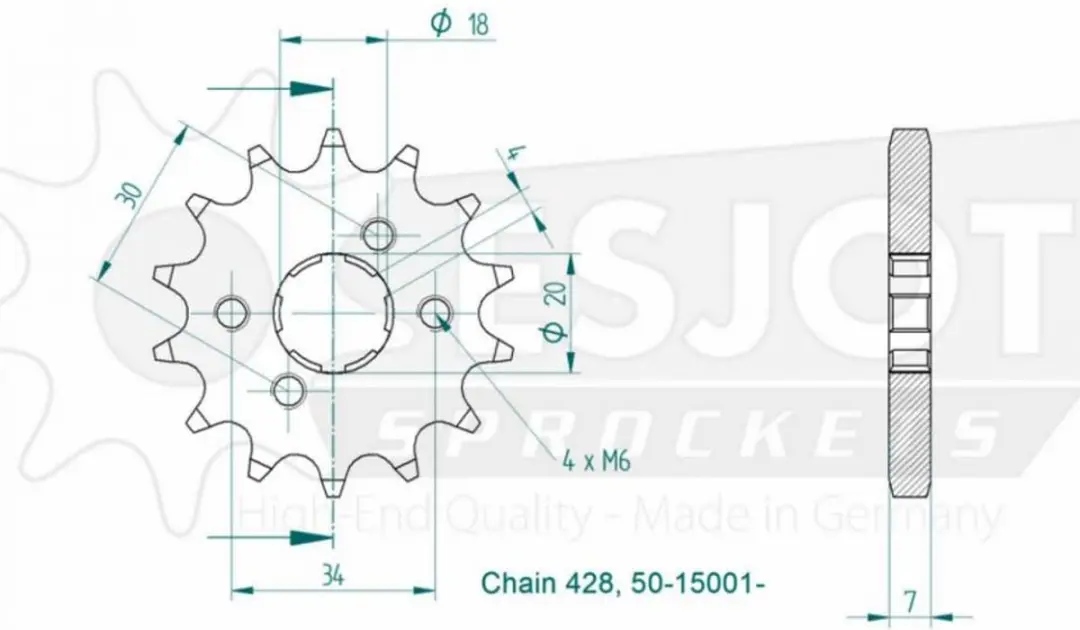 Kit chaîne Regina pour Moto Daelim 125 Altino 1999 à 2003 Neuf