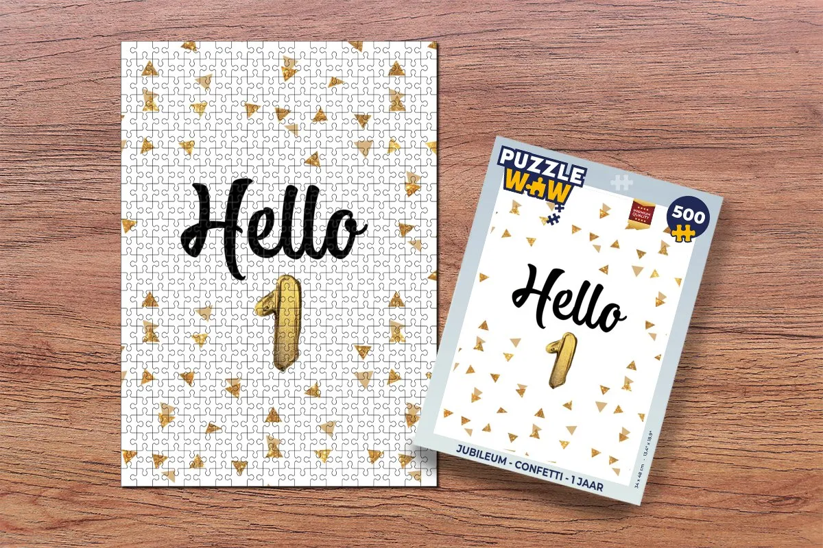 PuzzleWow Confetti Legpuzzel 500 Stuks - Multicolor