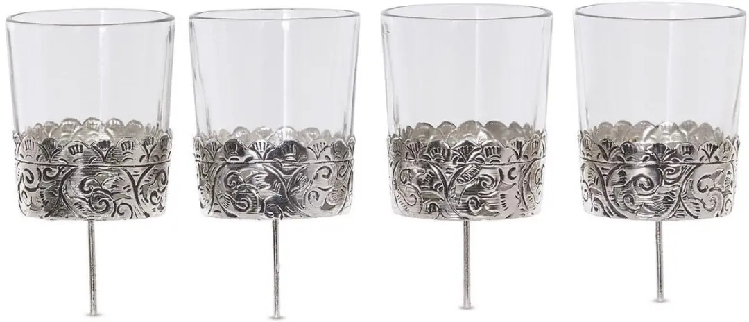 Loberon Pinelle Windlichtset 4 Stuks