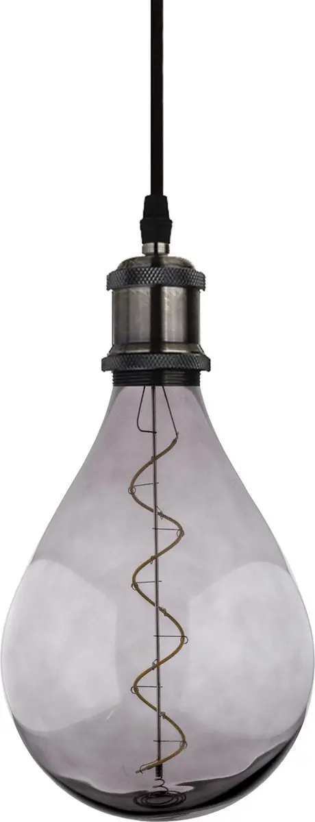 Groenovatie E27 LED Filament XL A165 - Rookglas 6W Warm Wit Dimbaar - afbeelding 5 van 6