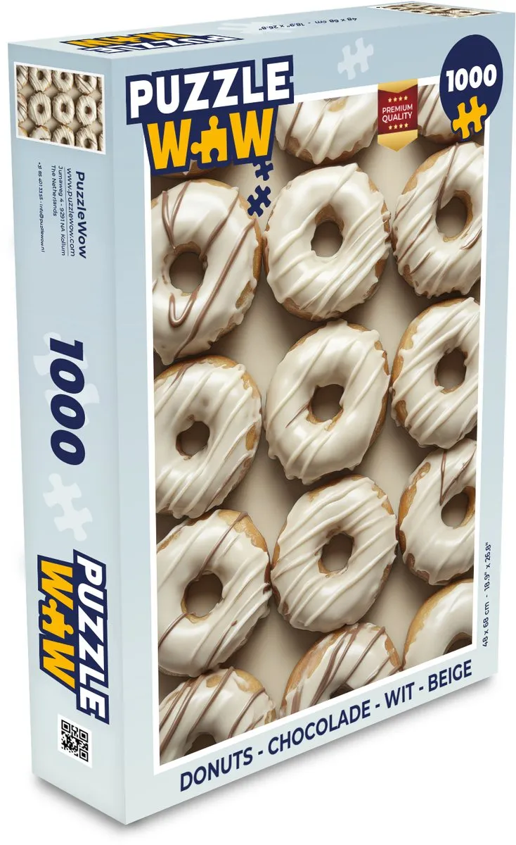 PuzzleWow Donuts Legpuzzel 1000 Stuks