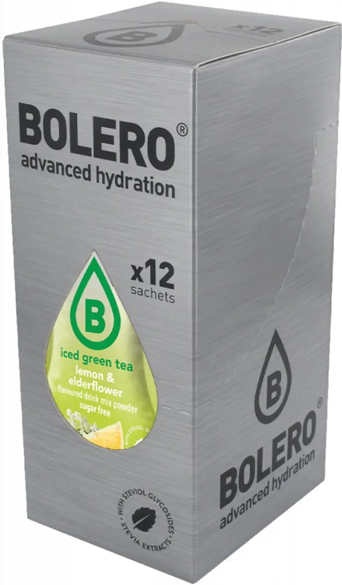 Bolero Iced Green Tea Lemon & Elderflower - 12x8g