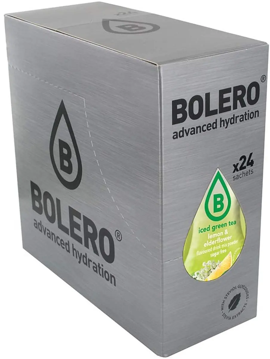 Bolero Iced Green Tea Lemon & Elderflower 24x8g