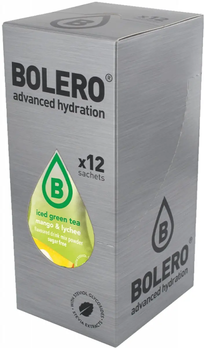 Bolero Iced Green Tea (12x8g) Mango & Lychee