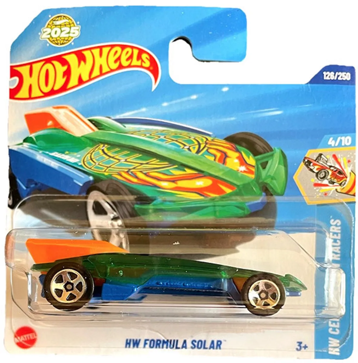 Hot Wheels Formula Solar Green Orange HW Celebration Racers 21A