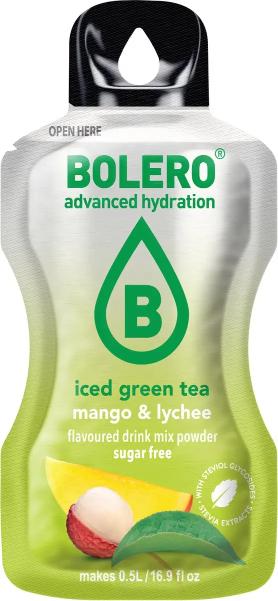 Bolero Iced Green Tea Mango Lychee - 12x3g