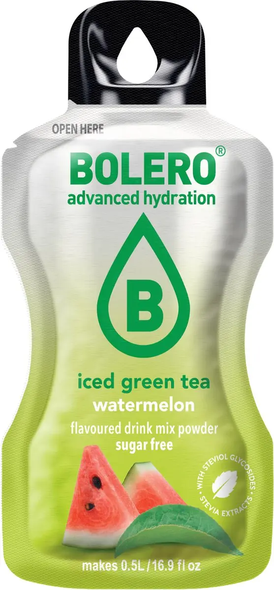 Bolero Iced Green Tea Watermelon - 12x3g