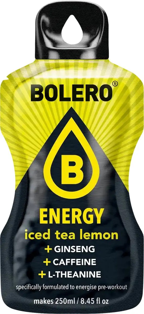 Bolero Energy Iced Tea Lemon