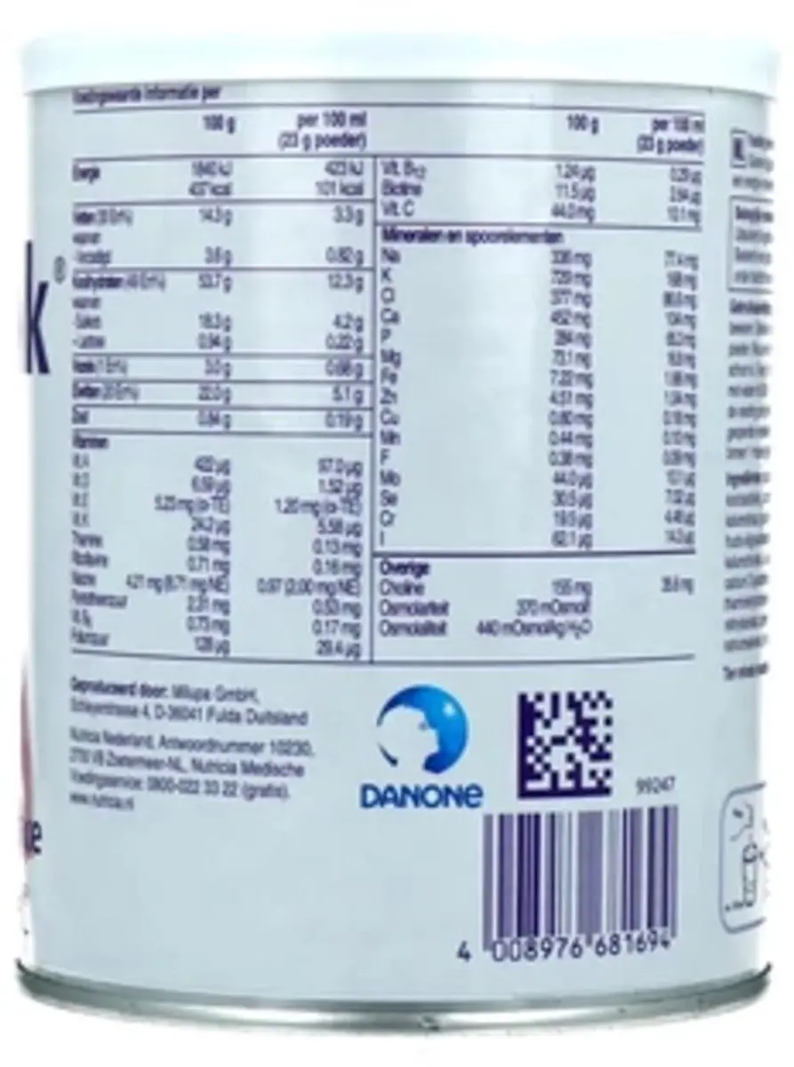 Nutricia Nutridrink Poeder Aardbei 335g