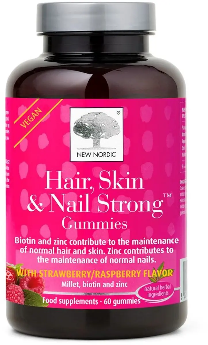 New Nordic Hair Skin & Nail Strong Gummies 60 Stuks