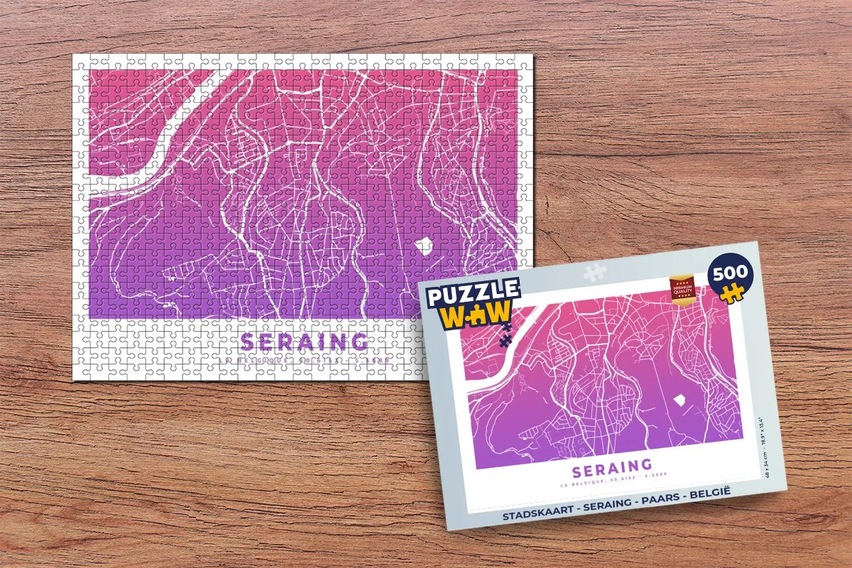 PuzzleWow Seraing Legpuzzel 500 Stuks - Multicolor