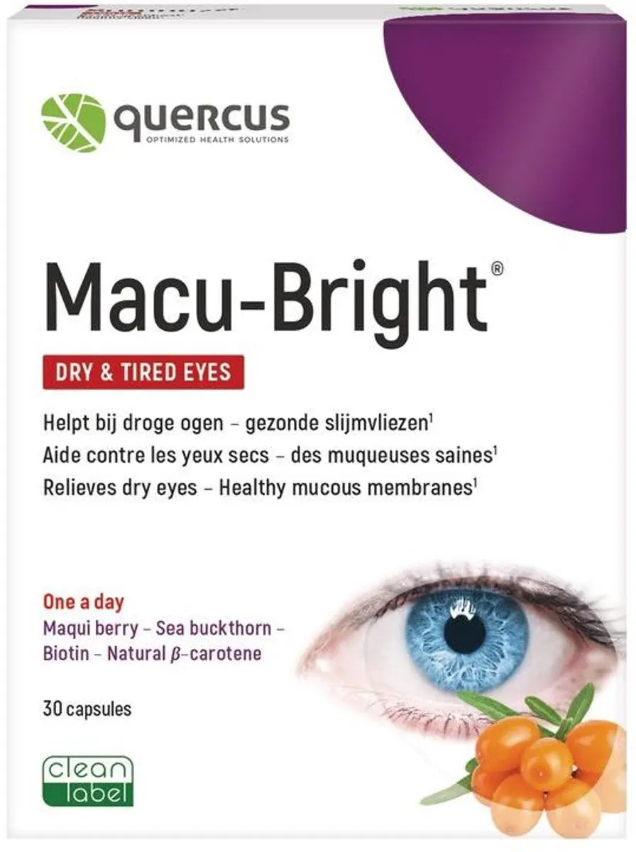Quercus Macu-Bright Capsules 30 Stuks