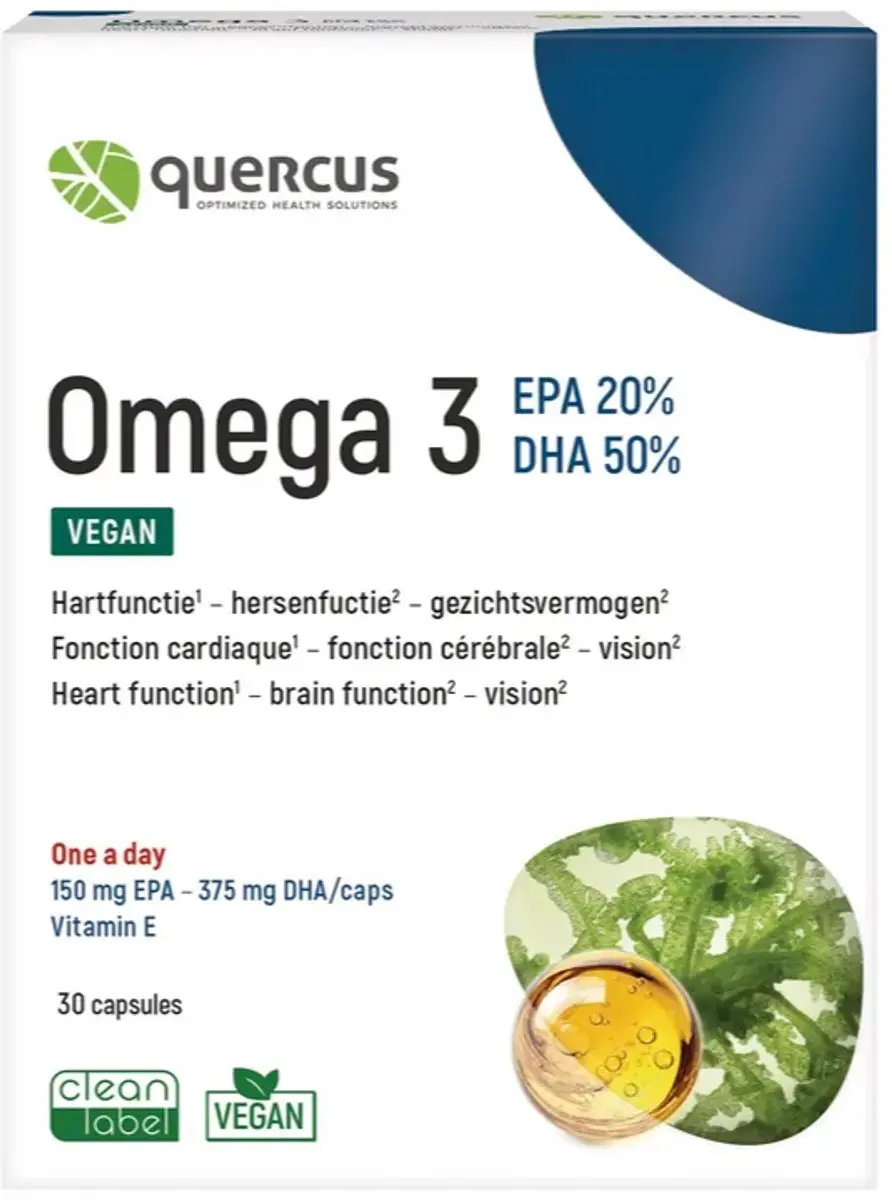 Quercus Omega 3 Vegan Capsules 30mg