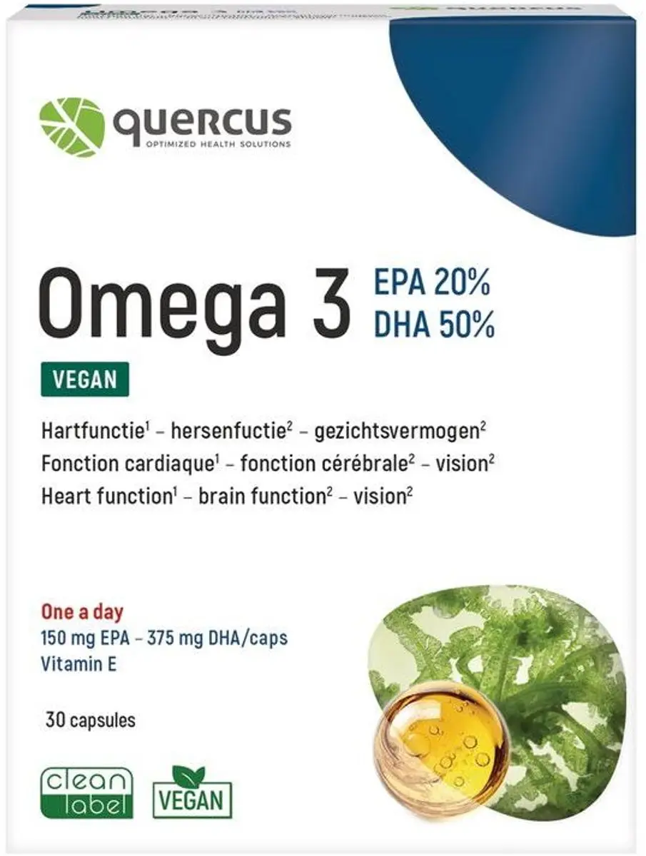 Quercus Omega 3 Vegan Capsules 30mg