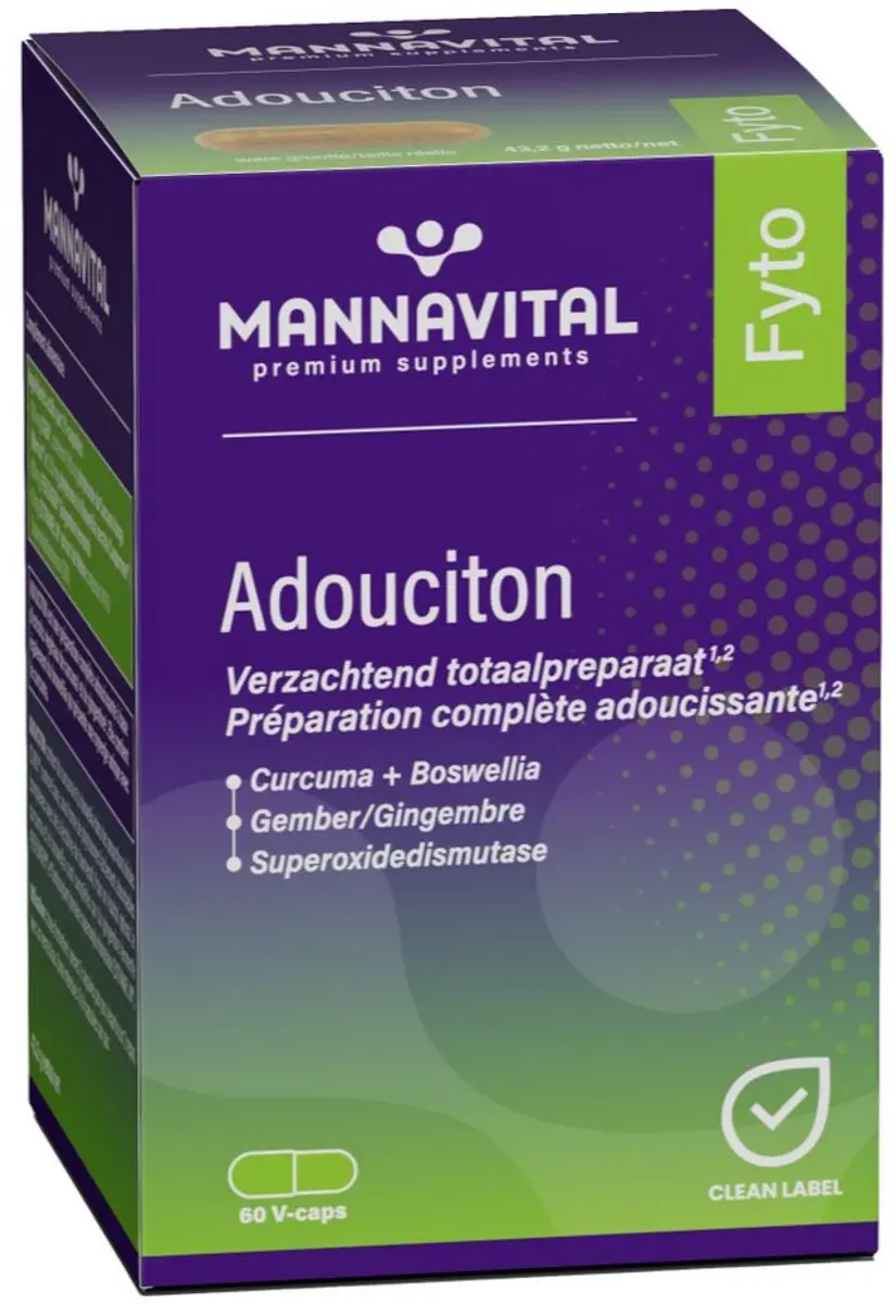 Mannavital Adouciton Capsules 60 Stuks