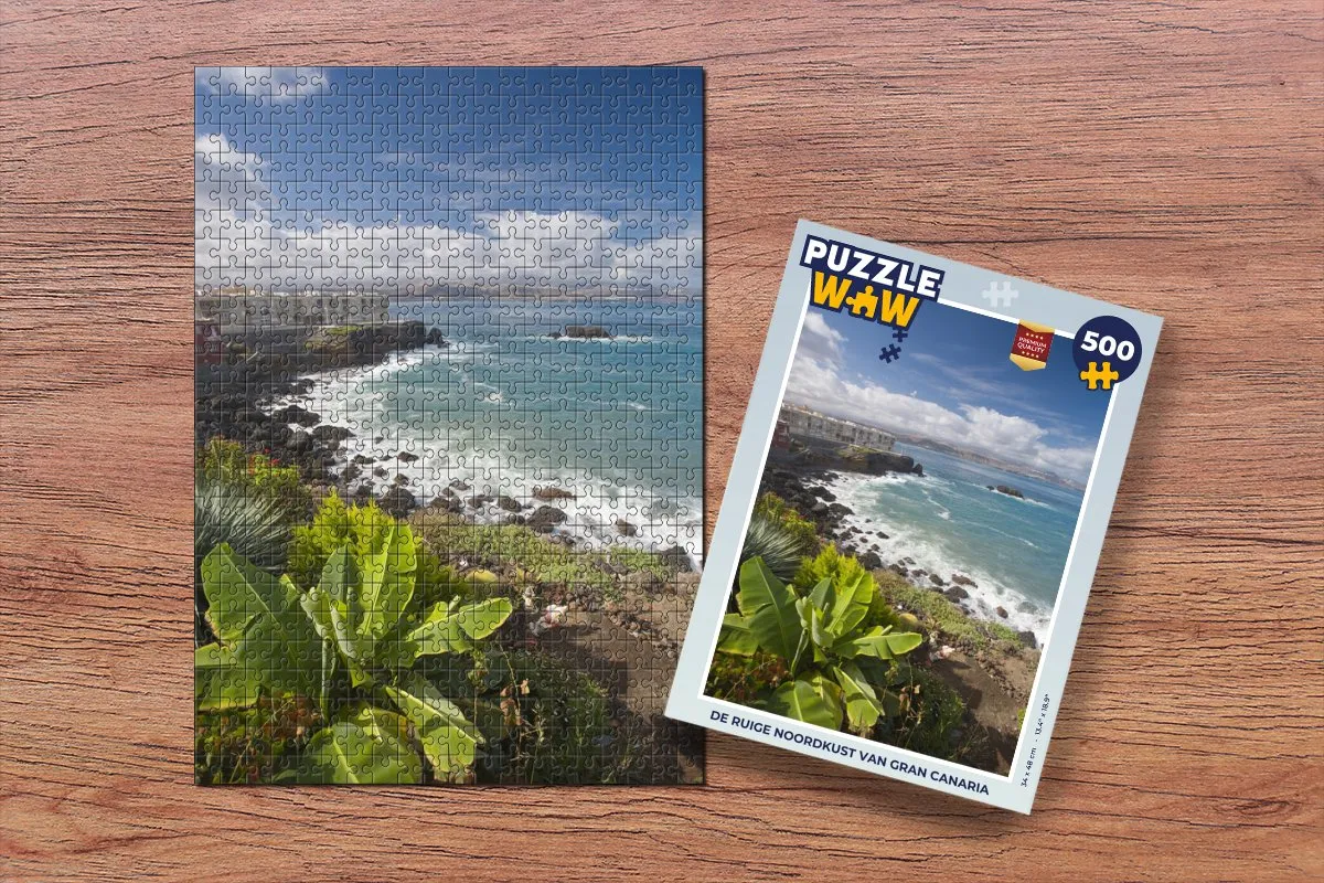 PuzzleWow Gran Canaria Legpuzzel 500 Stuks - Multicolor