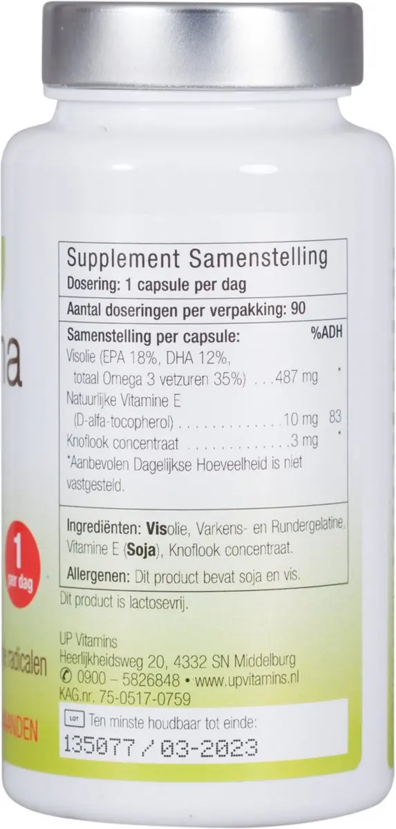 Unipharma Visolie & Knoflook 90 Capsules
