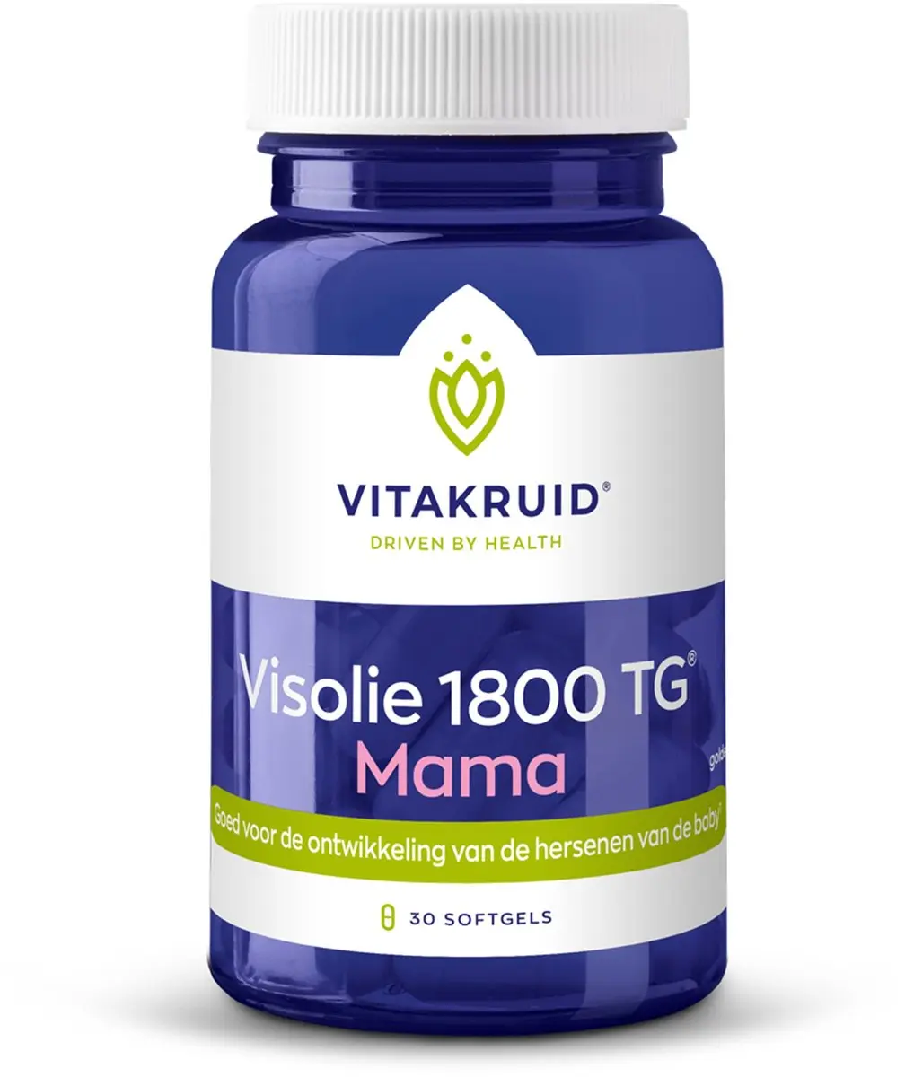 Vitakruid Visolie 1800 TG Mama Omega-3 - 30 Softgels
