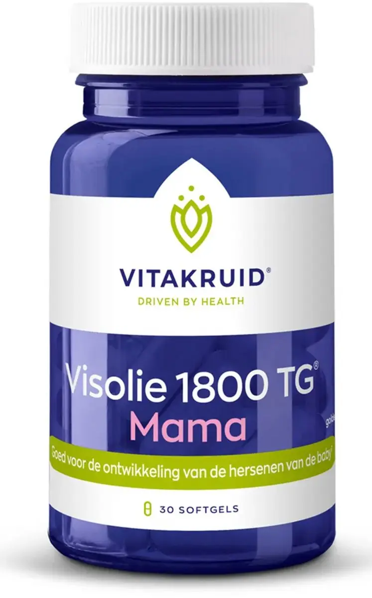 Vitakruid Visolie 1800 TG Mama Omega-3 - 30 Softgels