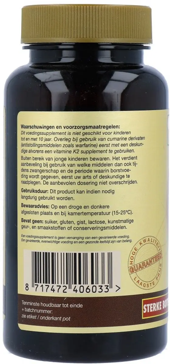 Artelle Vitamine D3+K2 100 Softgels