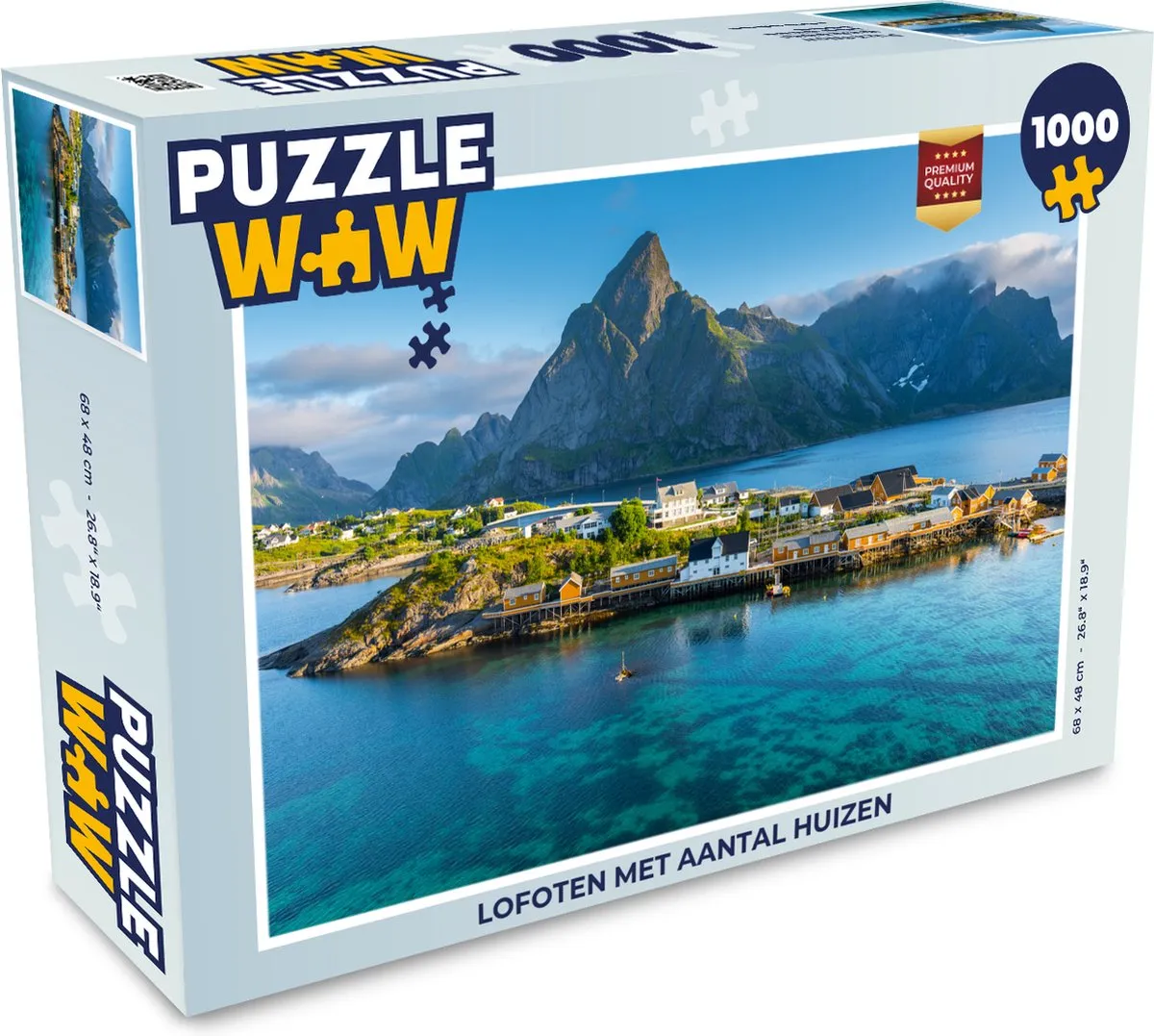 PuzzleWow Lofoten Legpuzzel 1000 Stuks