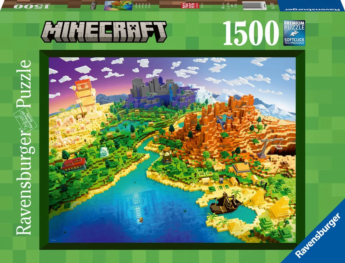 Ravensburger World of Minecraft Legpuzzel 1500 Stuks - Multicolor