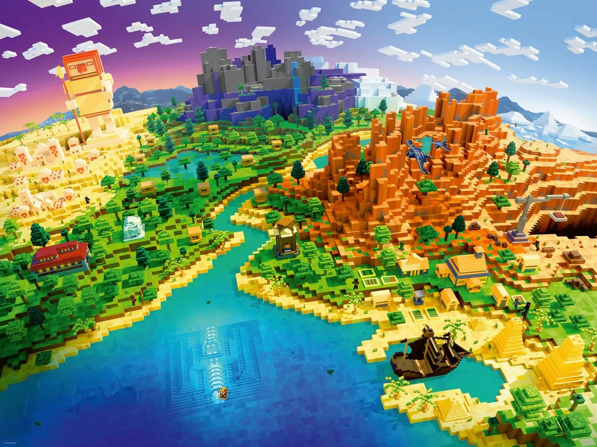 Ravensburger World of Minecraft Legpuzzel 1500 Stuks - Multicolor