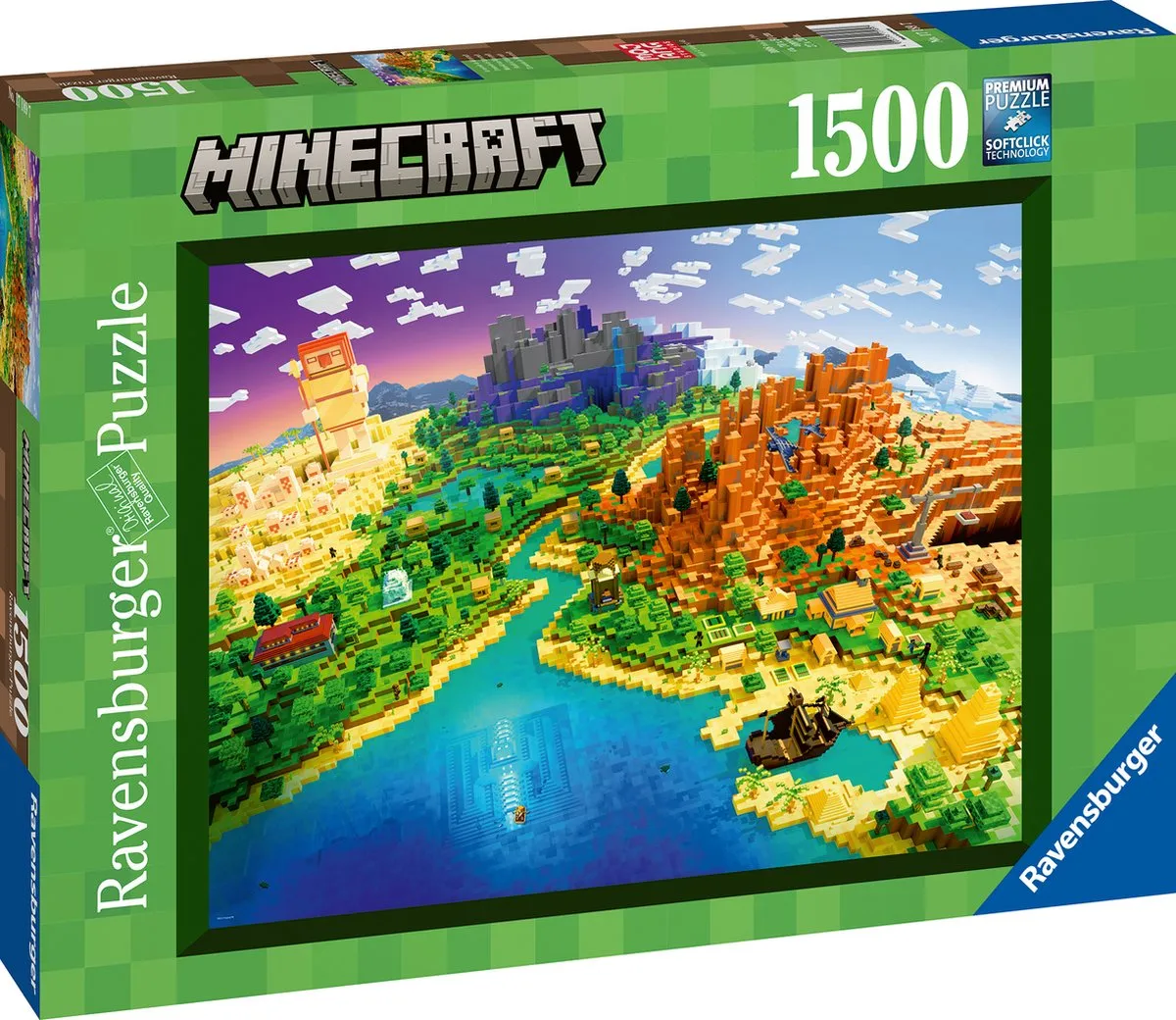 Ravensburger World of Minecraft Legpuzzel 1500 Stuks - Multicolor