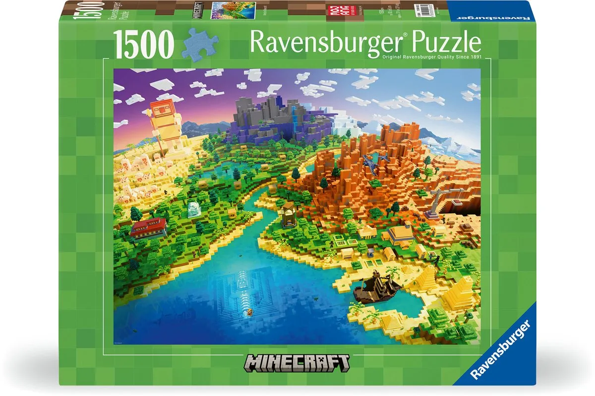 Ravensburger World of Minecraft Legpuzzel 1500 Stuks - Multicolor