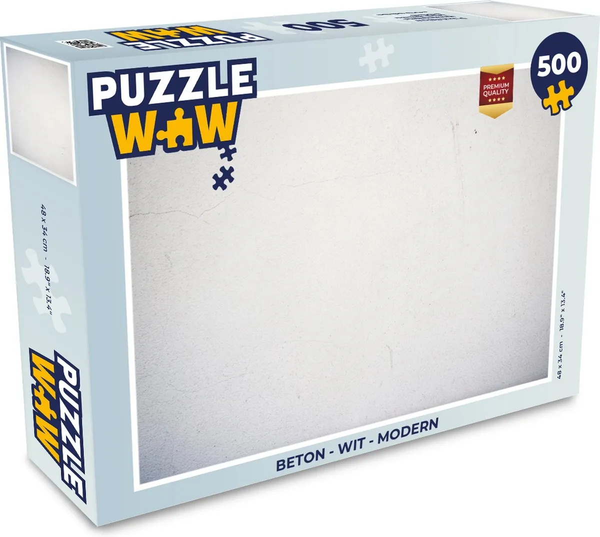 PuzzleWow Beton Legpuzzel 500 Stuks - Multicolor