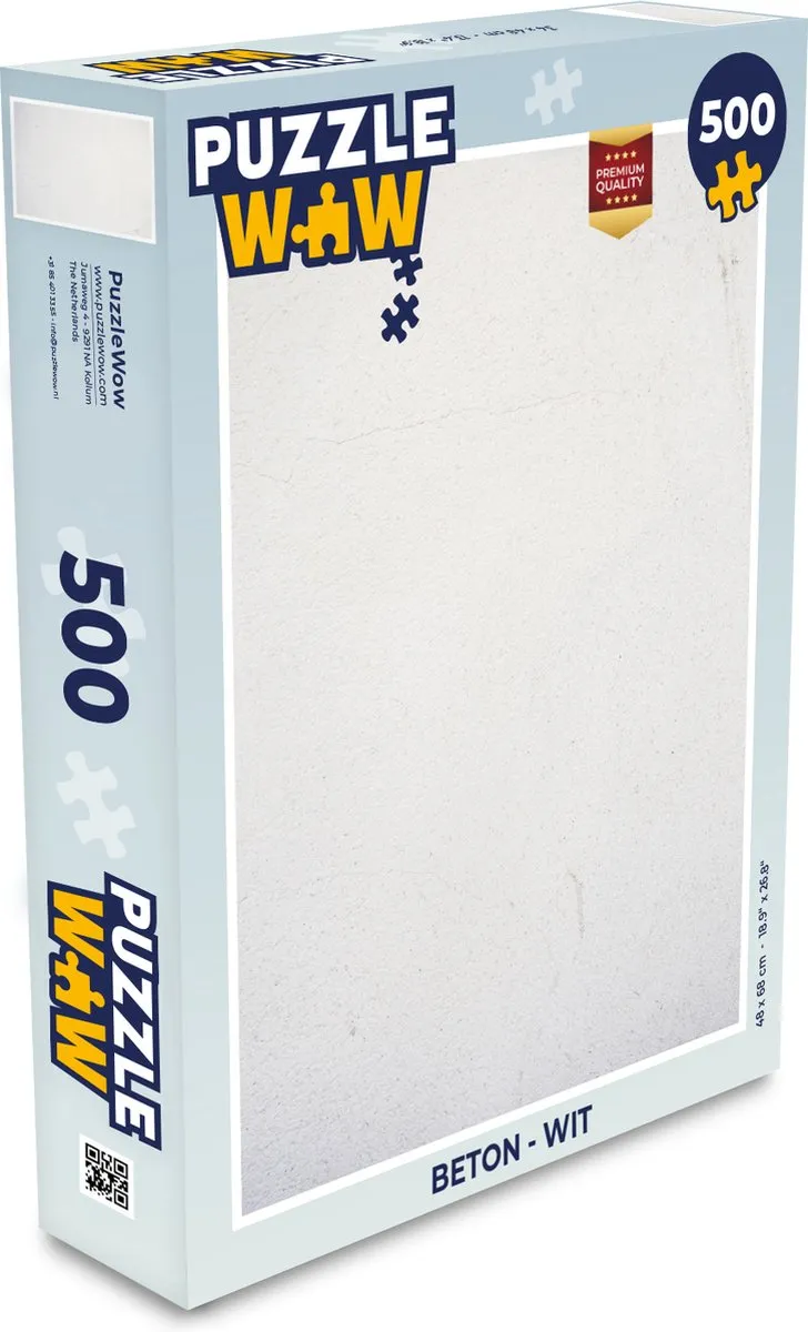 PuzzleWow Beton Legpuzzel 500 Stuks - Multicolor