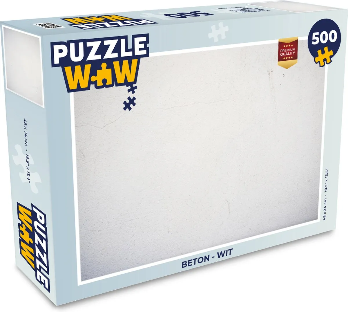 PuzzleWow Beton Legpuzzel 500 Stuks - Multicolor