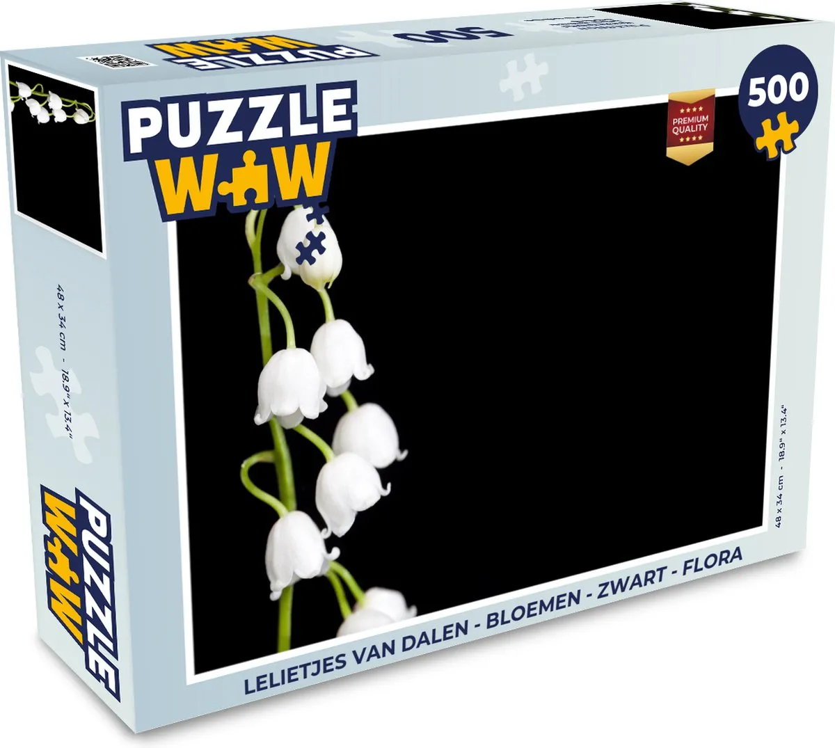 PuzzleWow Lelietjes van dalen Legpuzzel 500 Stuks - Multicolor
