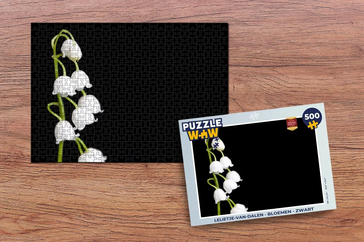 PuzzleWow Lelietjes van dalen Legpuzzel 500 Stuks - Multicolor