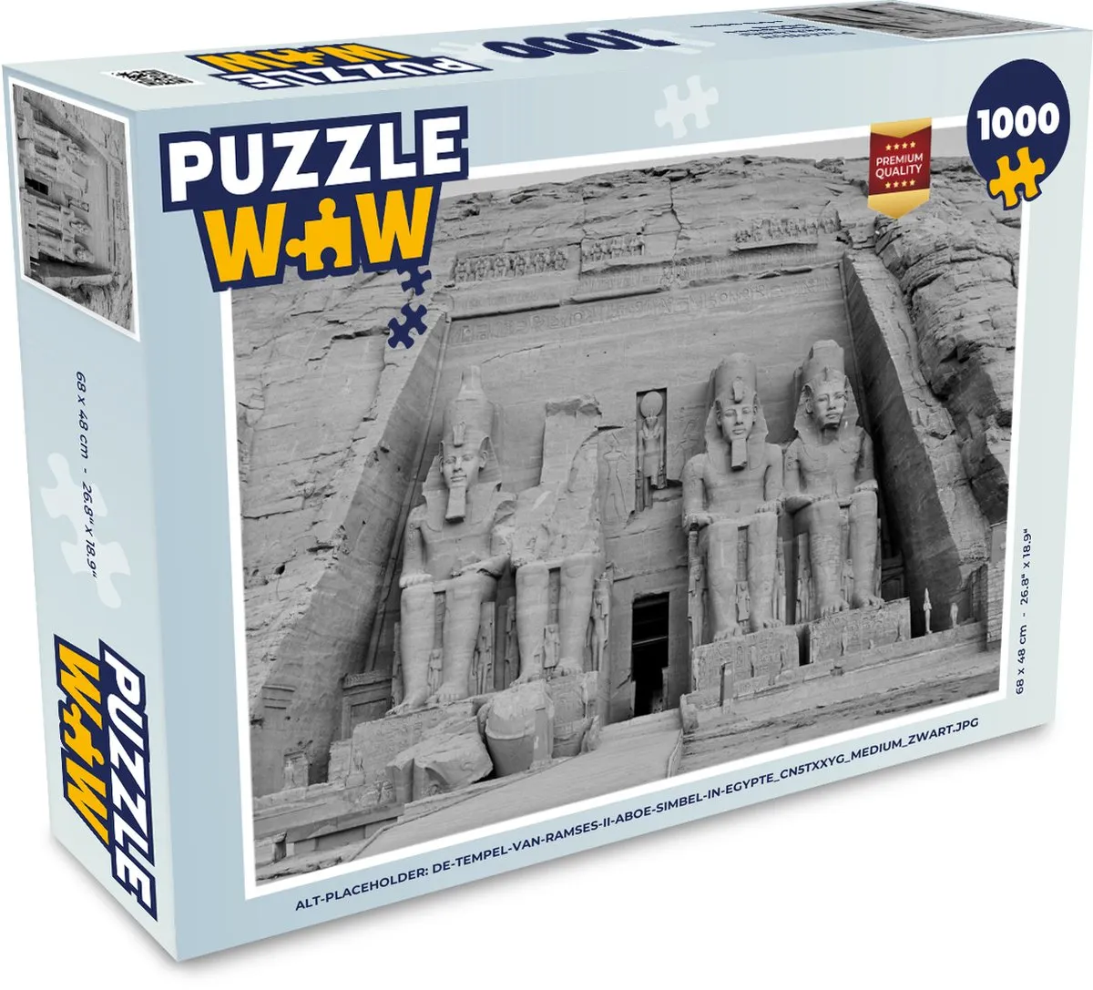 PuzzleWow Tempel van Aboe Simbel Legpuzzel 1000 Stuks